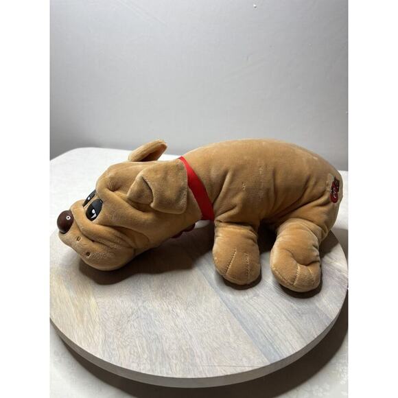 Vintage Pound Puppies Med/Large Brown 17" Stuffed Plush Inc Collar - Picture 2 of 5